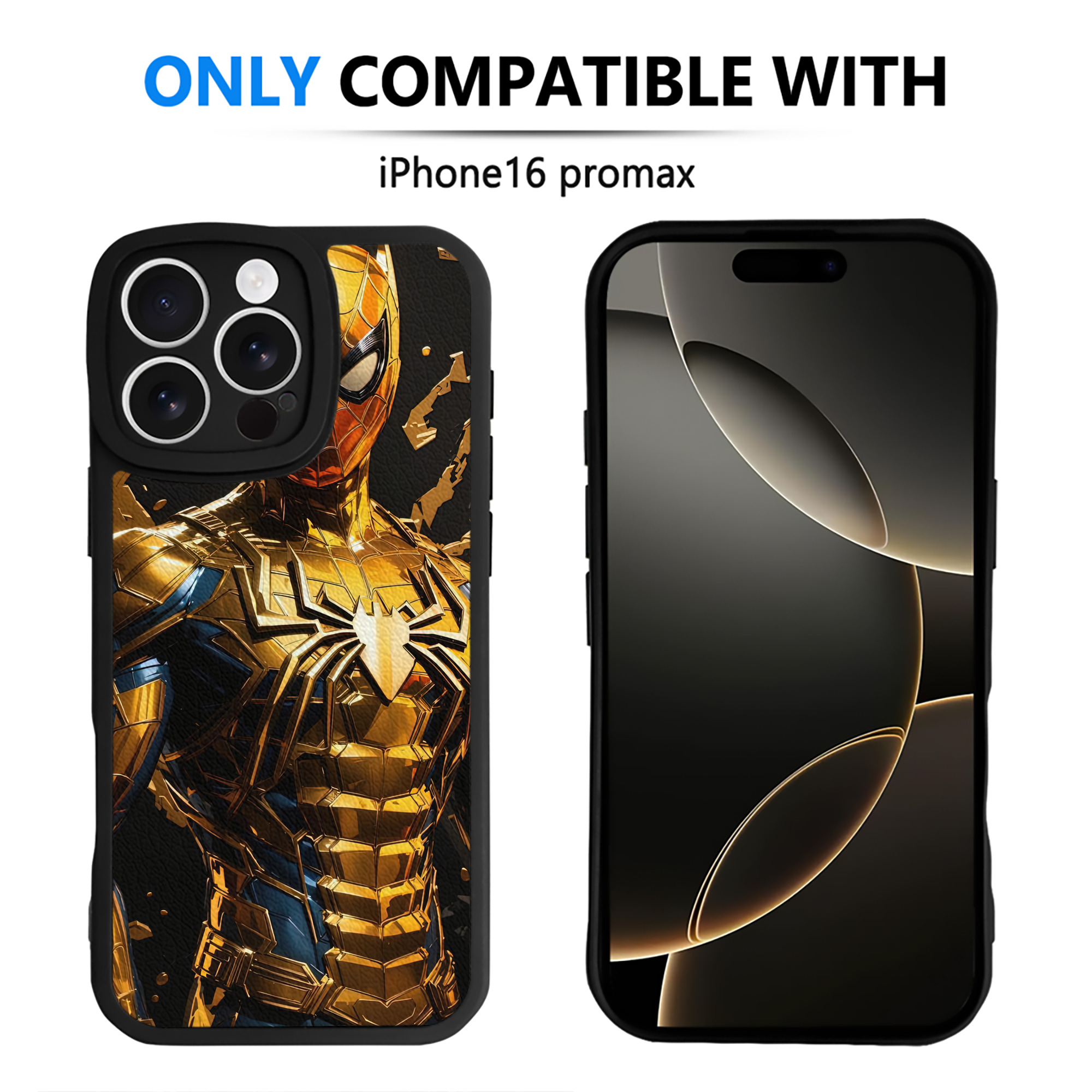 Spider Man スパイダーマン 【iPhone 16シリーズ対応】シリコンスマホケース（レザー調） 材質：シリコン